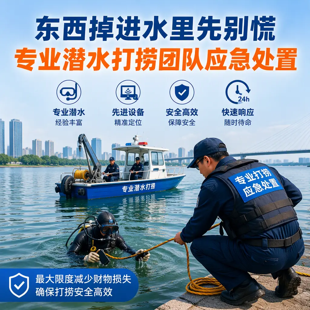 通化县东西掉进水里先别慌，专业潜水打捞团队应急处置